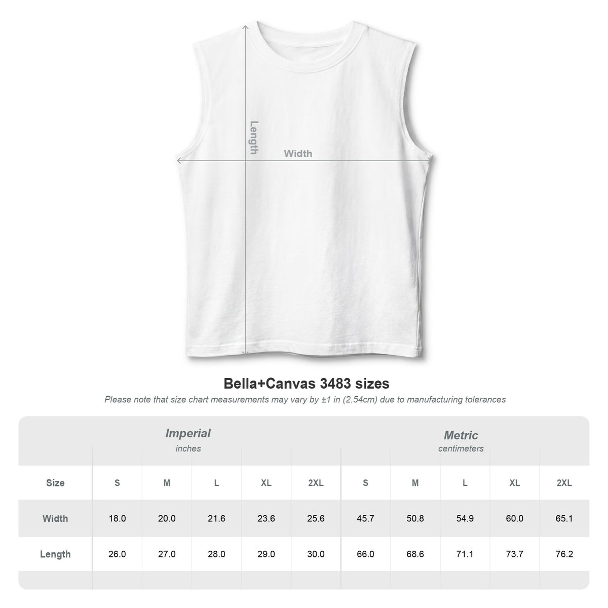 Muscle Tank | Front Design Only | Summer 2026 End of Season Collection