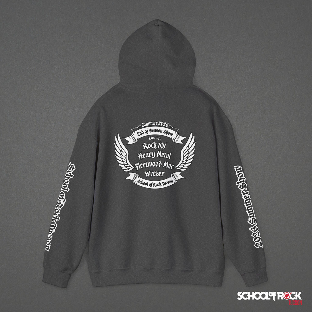 Hoodie | Front & Back with Sleeve Designs | Summer 2026 End of Season Collection