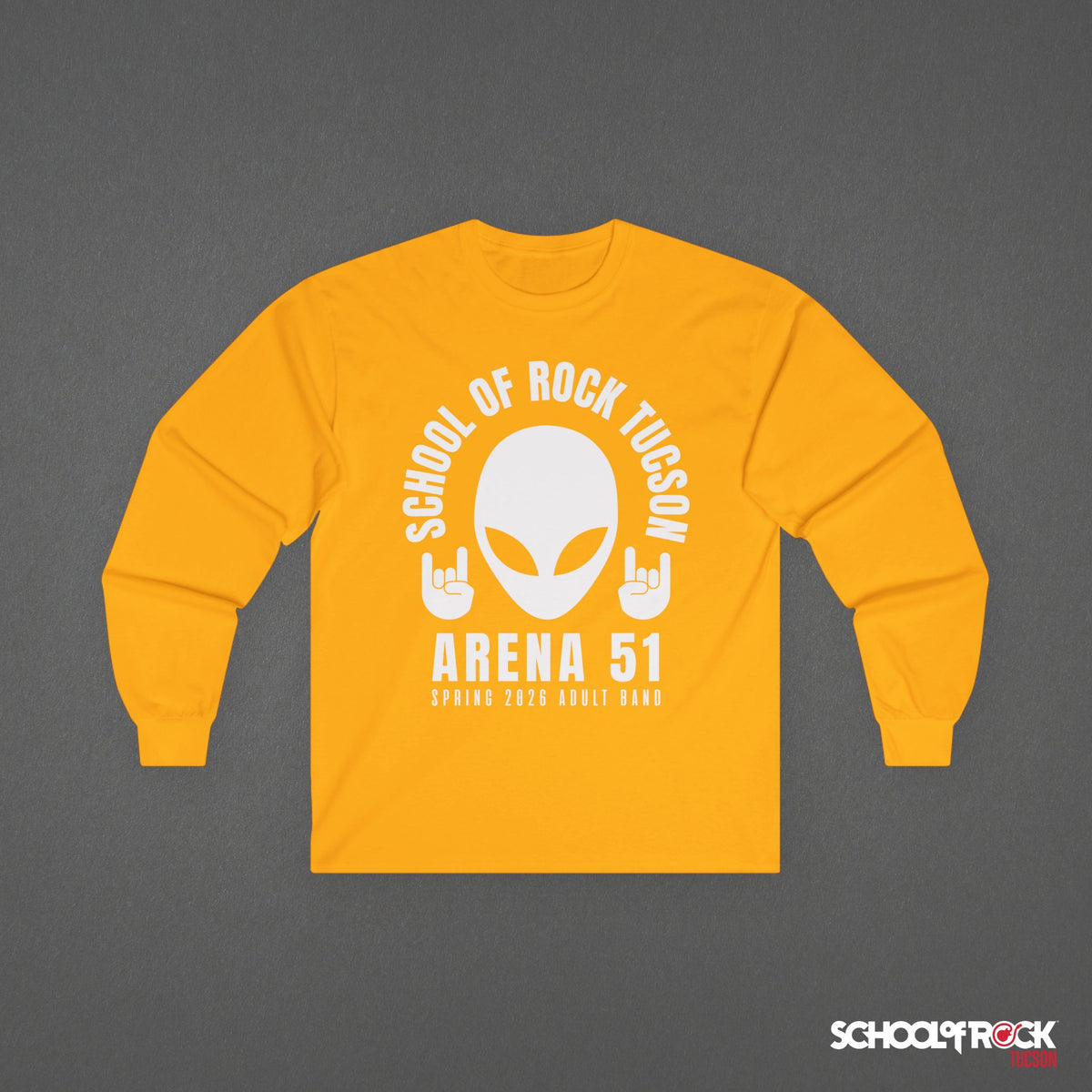 Long Sleeve | Rocker Alien Front Design Only | Adult Band Spring 2026 End of Season Collection