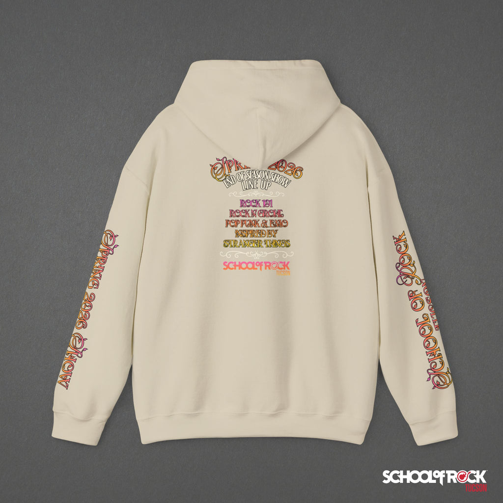 Hoodie | Front & Back with Sleeve Designs | Spring 2026 End of Season Collection