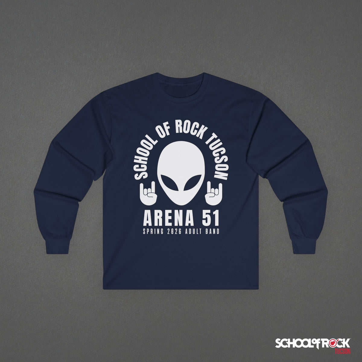 Long Sleeve | Rocker Alien Front Design Only | Adult Band Spring 2026 End of Season Collection