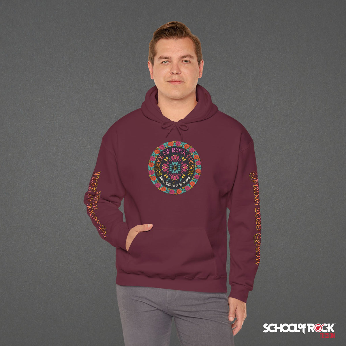 Hoodie | Front & Back with Sleeve Designs | Spring 2026 End of Season Collection