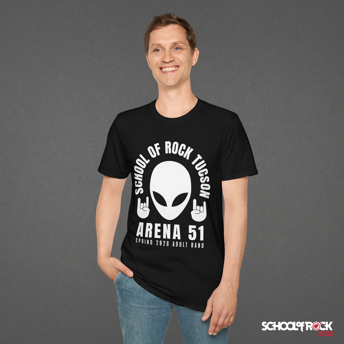 T-Shirt | Rocker Alien Front Design Only | Adult Band Spring 2026 End of Season Collection