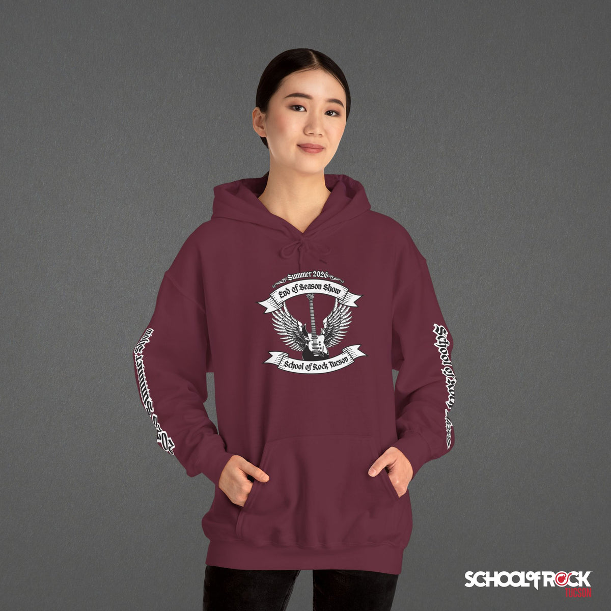 Hoodie | Front & Back with Sleeve Designs | Summer 2026 End of Season Collection