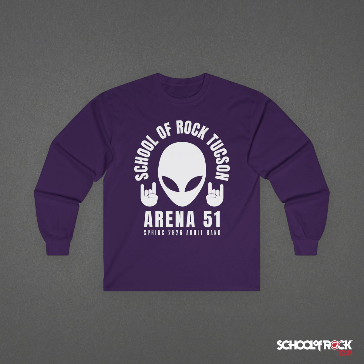 Long Sleeve | Rocker Alien Front Design Only | Adult Band Spring 2026 End of Season Collection