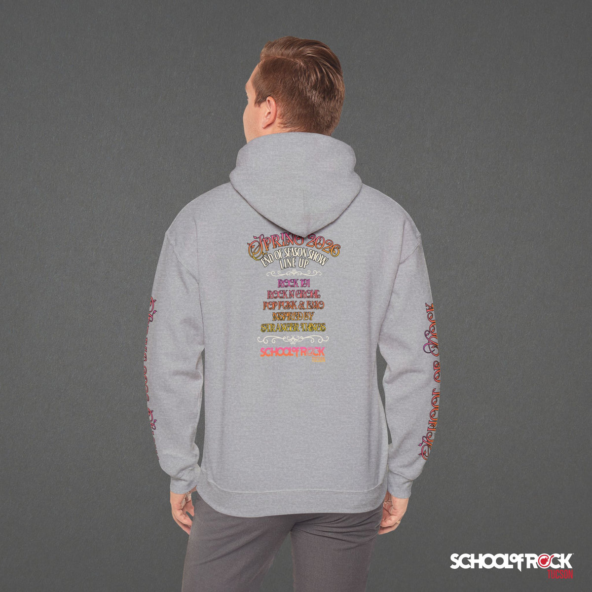 Hoodie | Front & Back with Sleeve Designs | Spring 2026 End of Season Collection