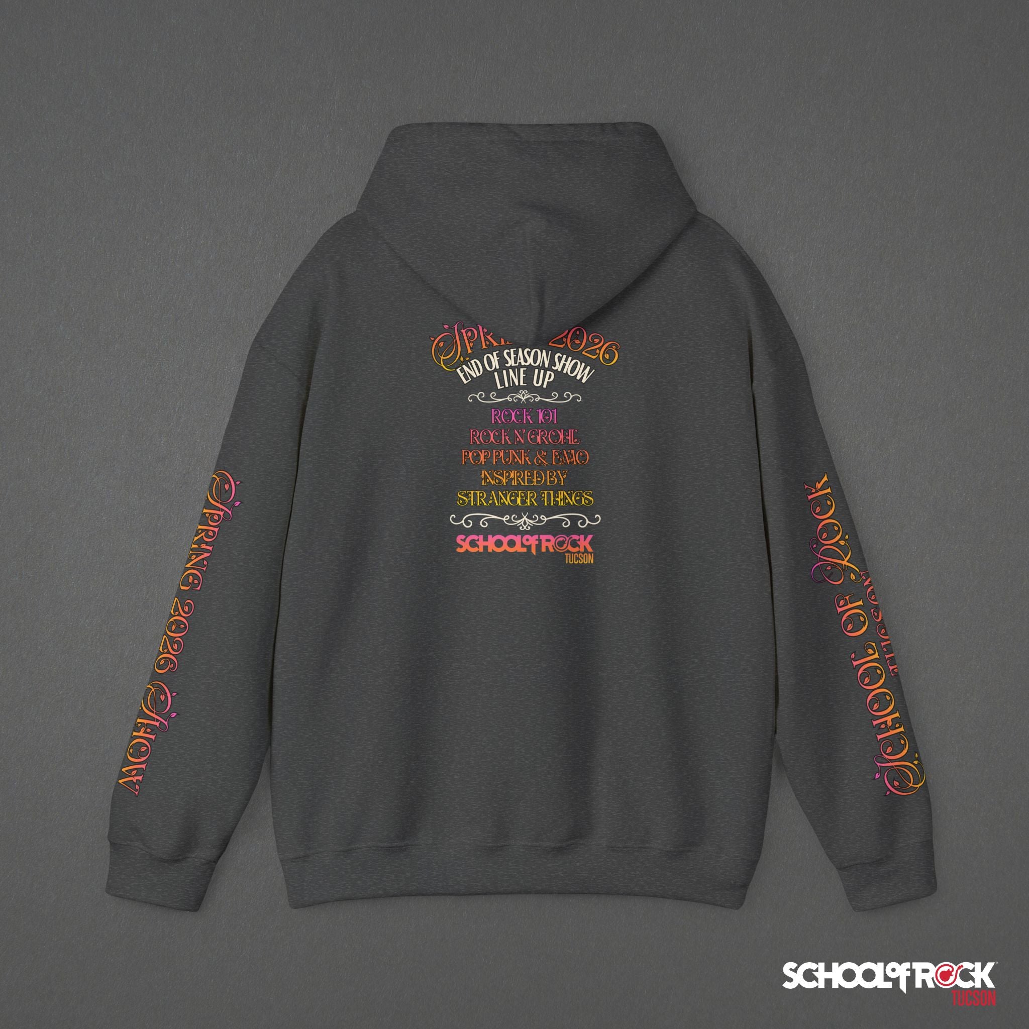 Hoodie | Front & Back with Sleeve Designs | Spring 2026 End of Season Collection