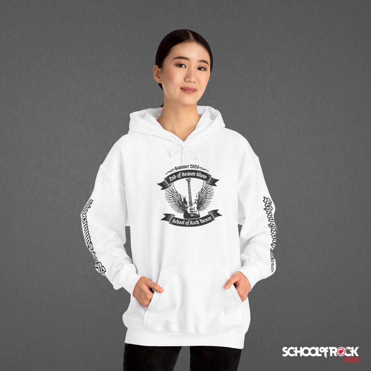 Hoodie | Front & Back with Sleeve Designs | Summer 2026 End of Season Collection