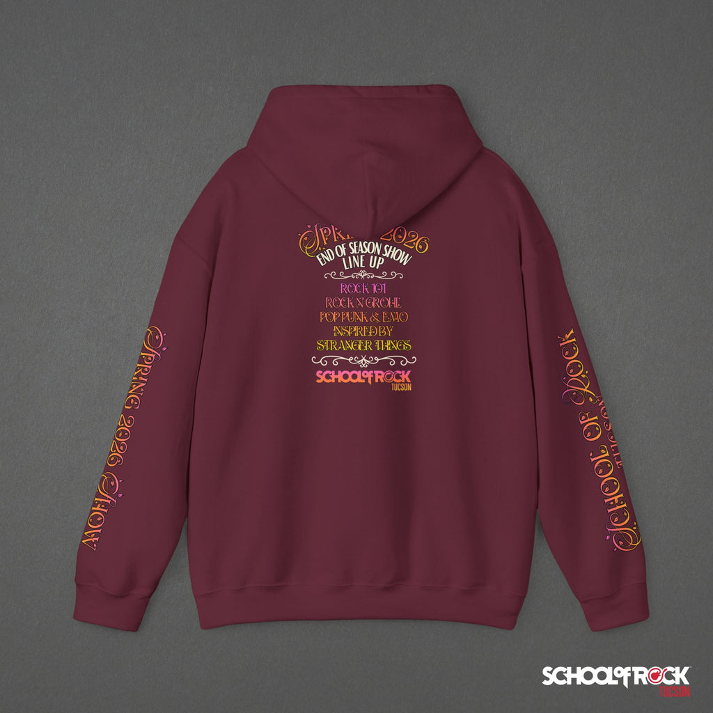 Hoodie | Front & Back with Sleeve Designs | Spring 2026 End of Season Collection