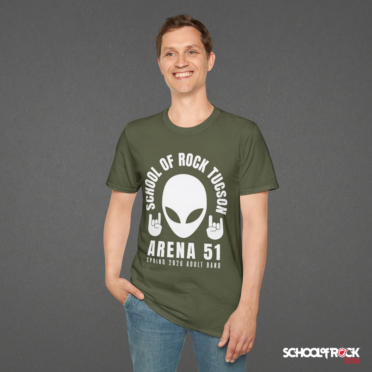 T-Shirt | Rocker Alien Front Design Only | Adult Band Spring 2026 End of Season Collection