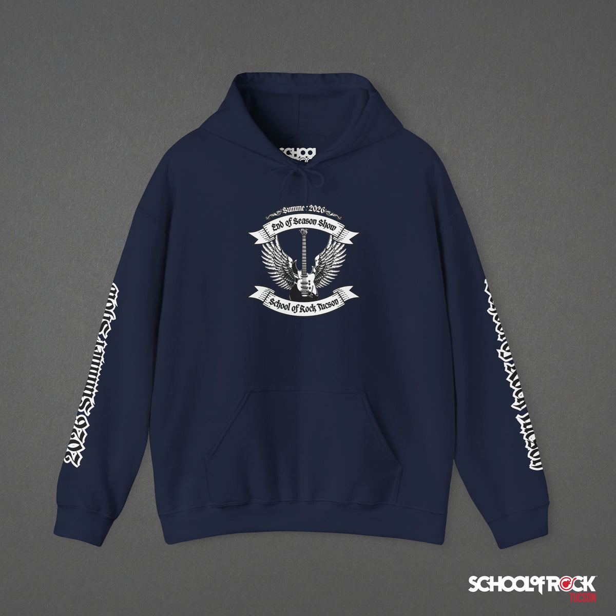 Hoodie | Front & Back with Sleeve Designs | Summer 2026 End of Season Collection