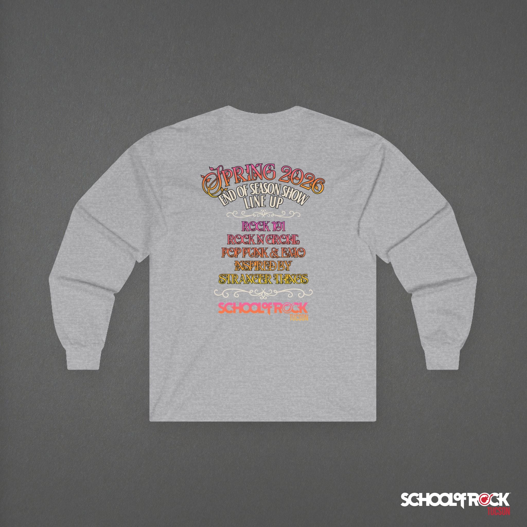 Long Sleeve Tee | Front & Back | Spring 2026 End of Season Collection