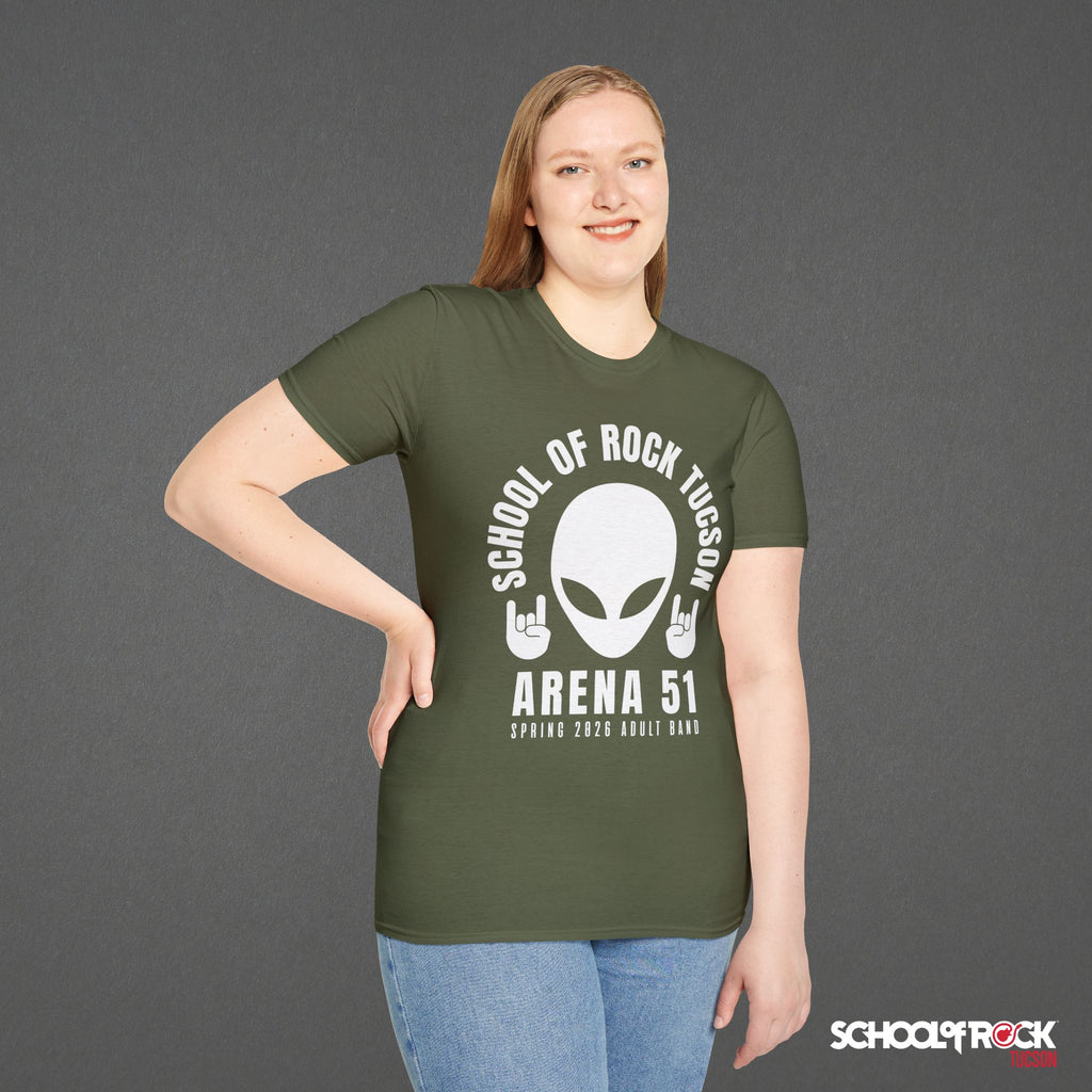 T-Shirt | Rocker Alien Front Design Only | Adult Band Spring 2026 End of Season Collection
