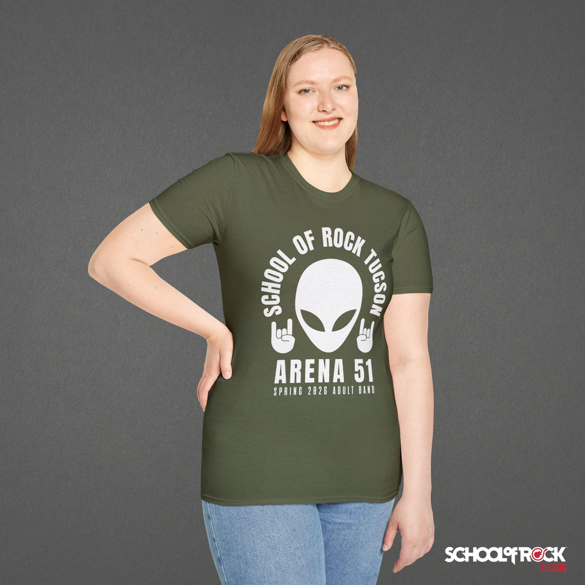 T-Shirt | Rocker Alien Front Design Only | Adult Band Spring 2026 End of Season Collection