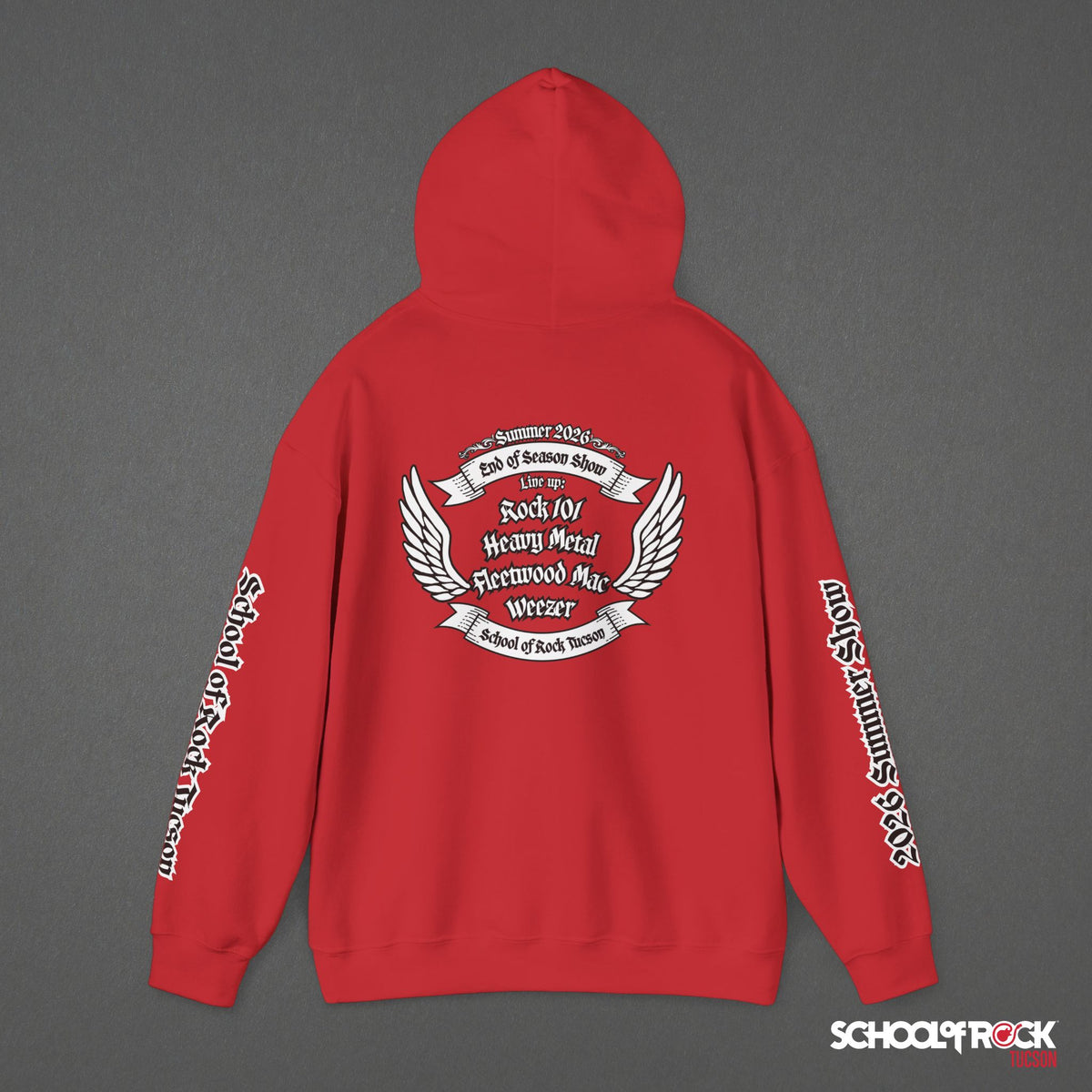 Hoodie | Front & Back with Sleeve Designs | Summer 2026 End of Season Collection