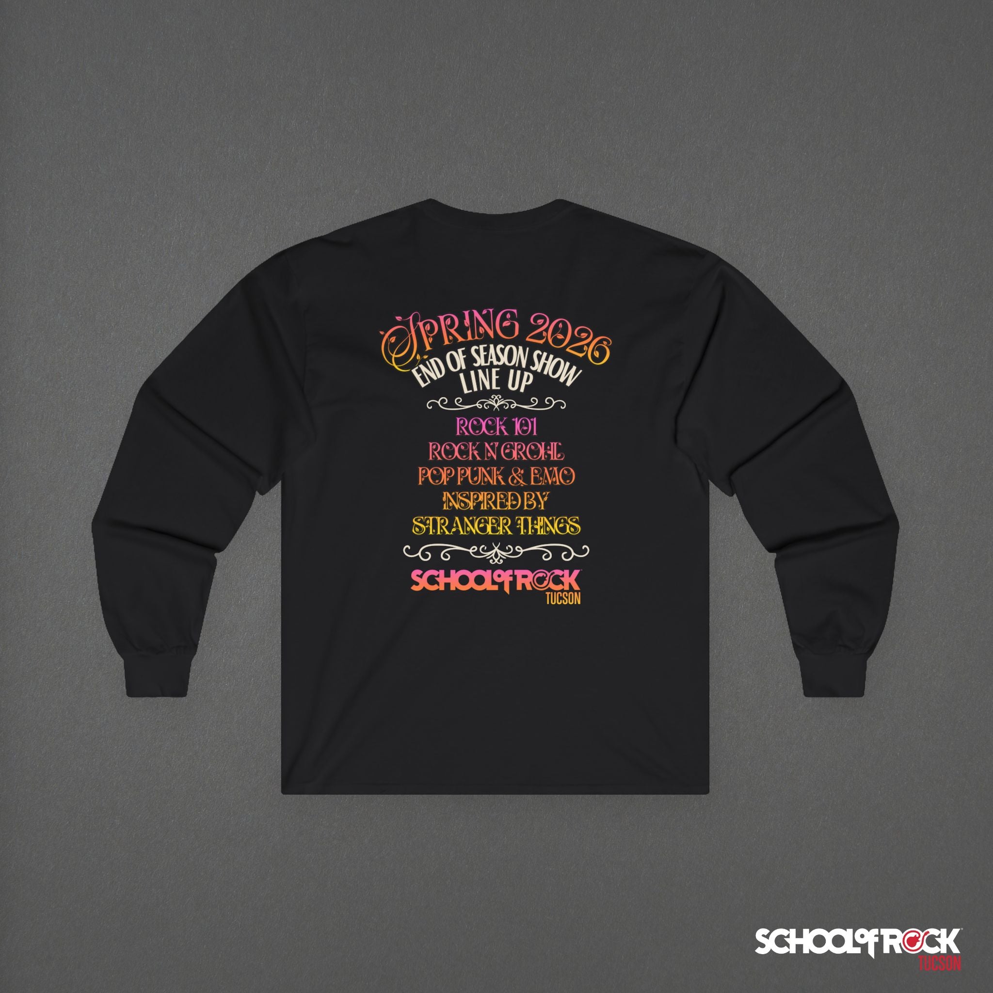 Long Sleeve Tee | Front & Back | Spring 2026 End of Season Collection