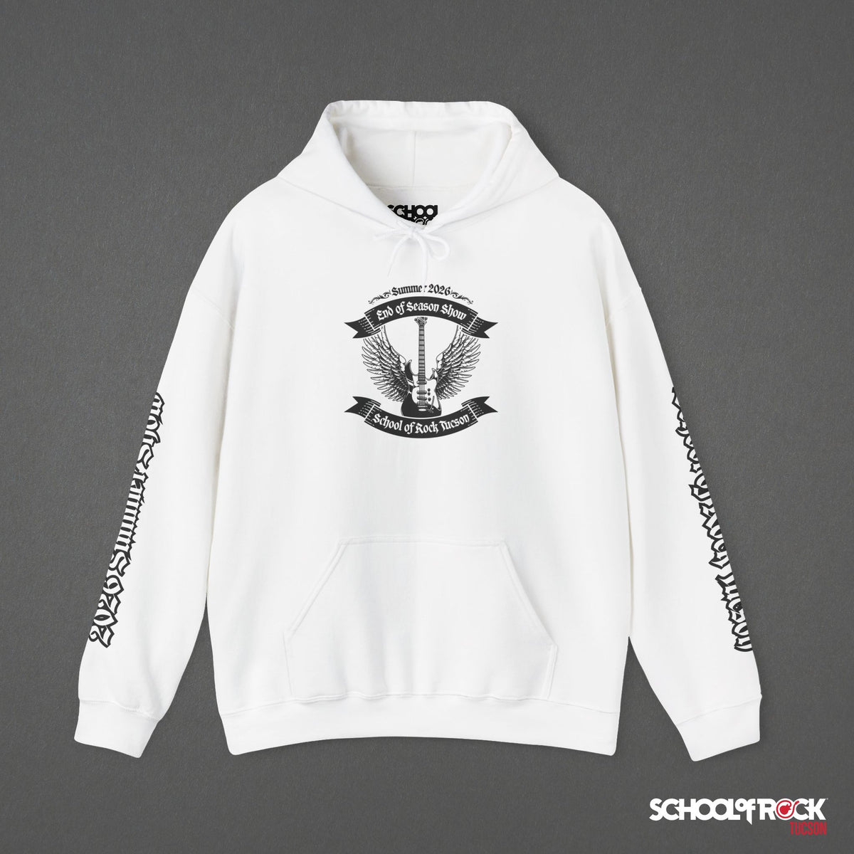 Hoodie | Front & Back with Sleeve Designs | Summer 2026 End of Season Collection