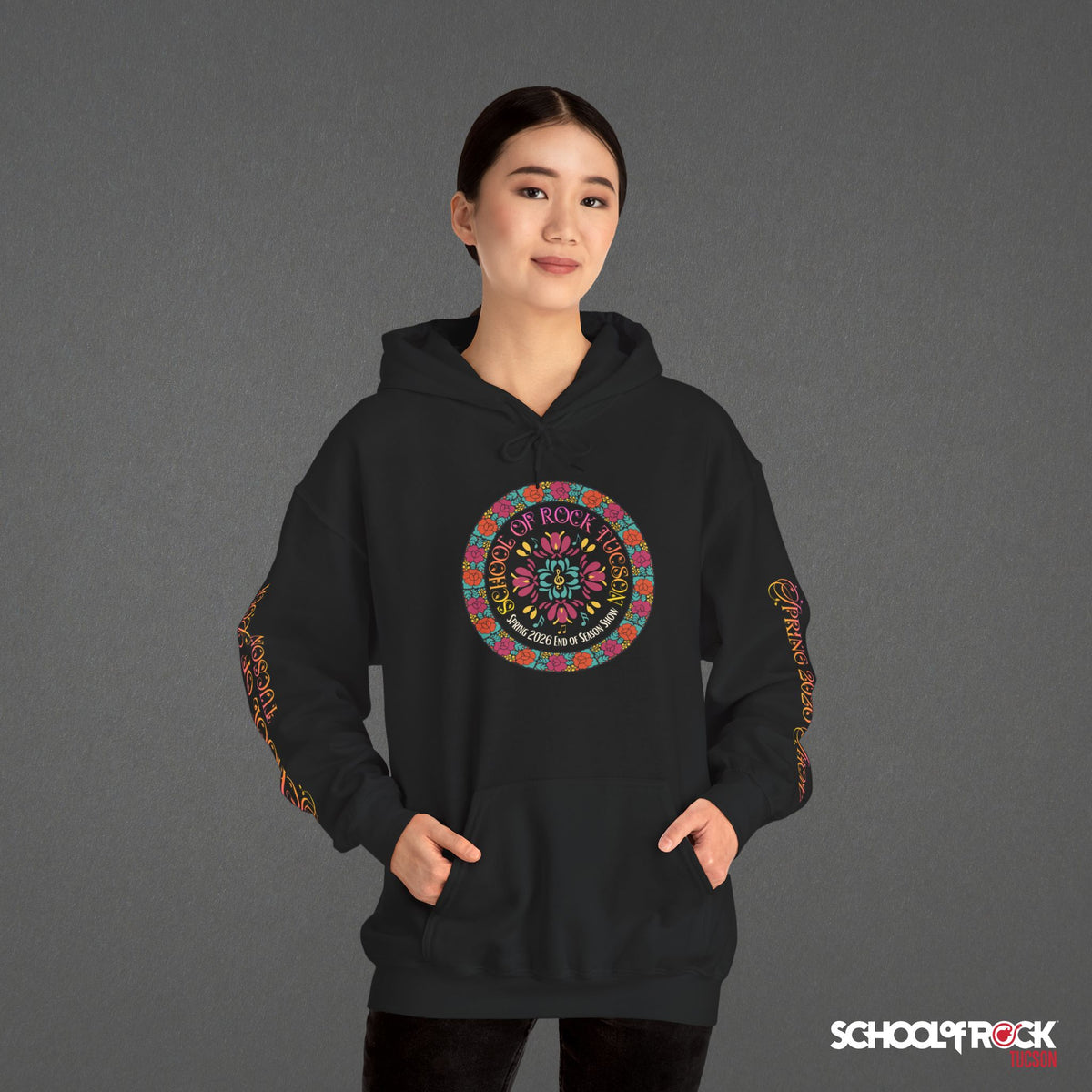Hoodie | Front & Back with Sleeve Designs | Spring 2026 End of Season Collection