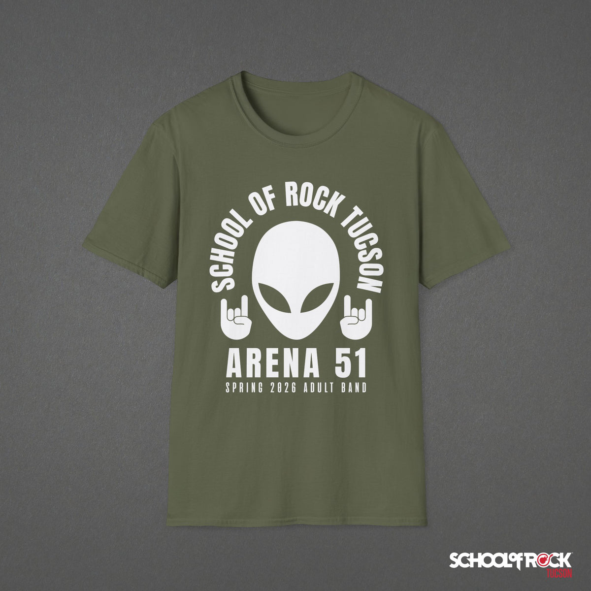 T-Shirt | Rocker Alien Front Design Only | Adult Band Spring 2026 End of Season Collection