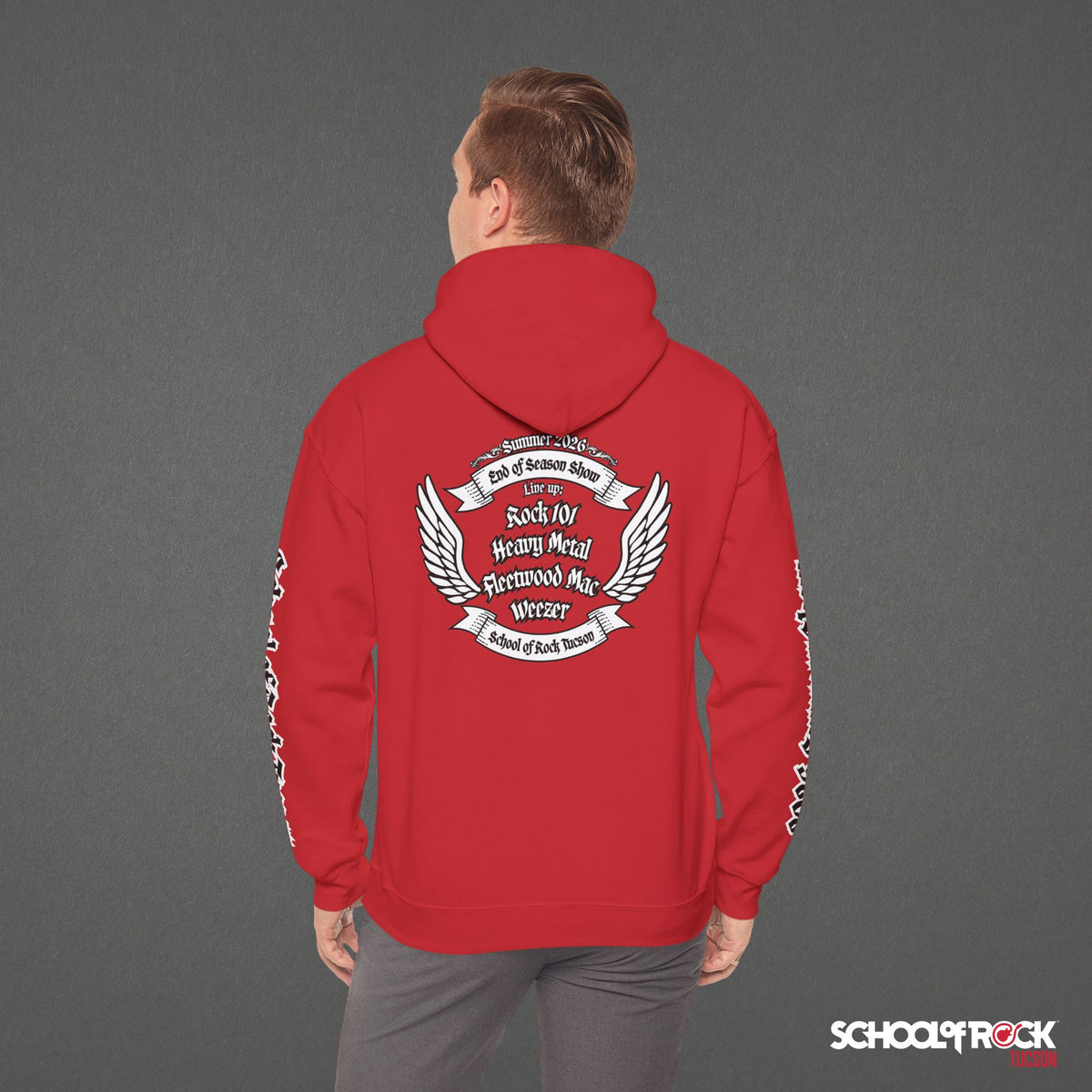 Hoodie | Front & Back with Sleeve Designs | Summer 2026 End of Season Collection