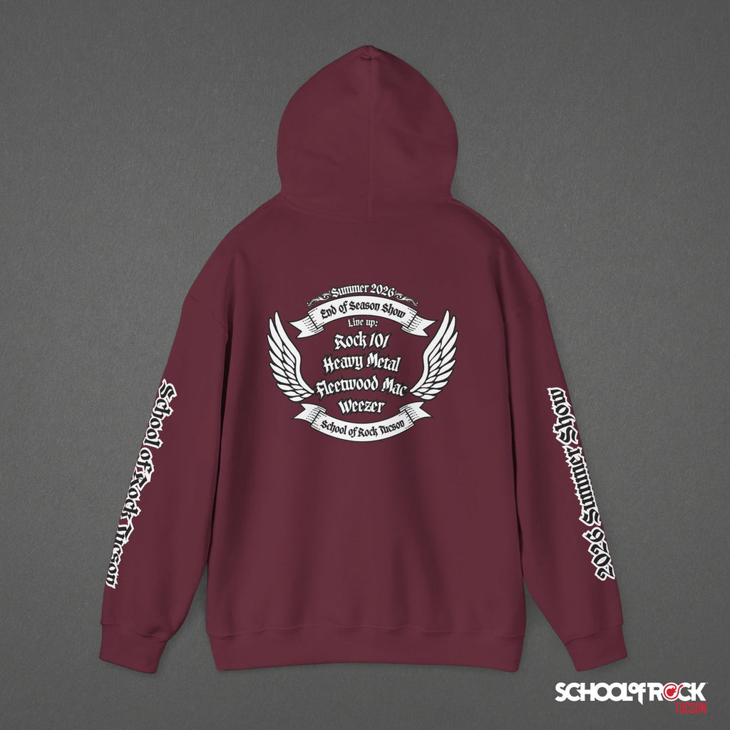 Hoodie | Front & Back with Sleeve Designs | Summer 2026 End of Season Collection
