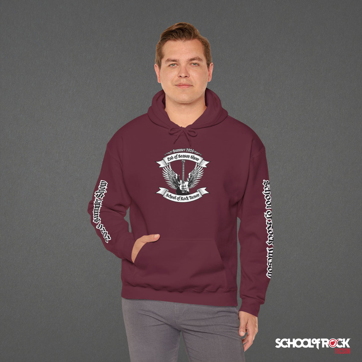 Hoodie | Front & Back with Sleeve Designs | Summer 2026 End of Season Collection