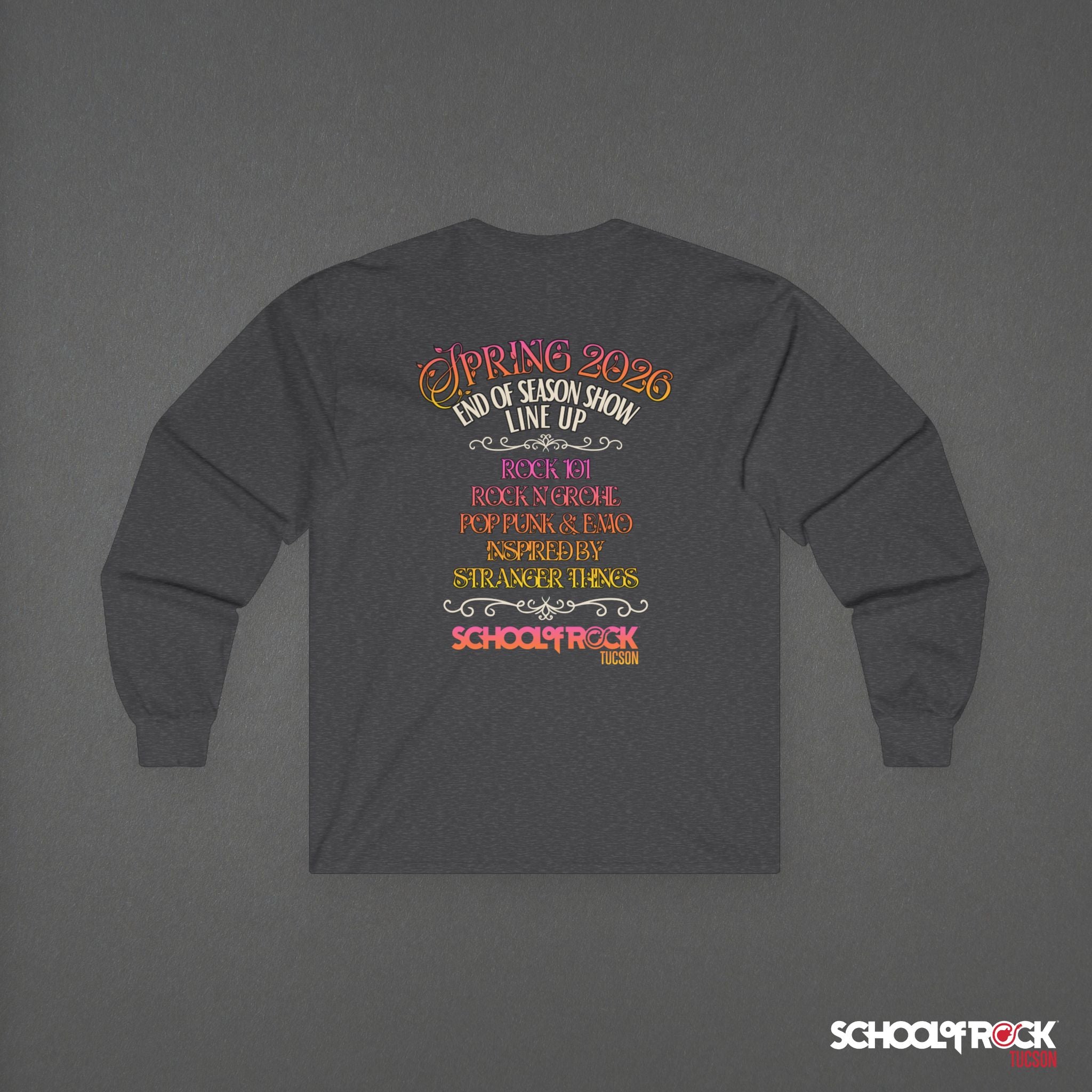 Long Sleeve Tee | Front & Back | Spring 2026 End of Season Collection