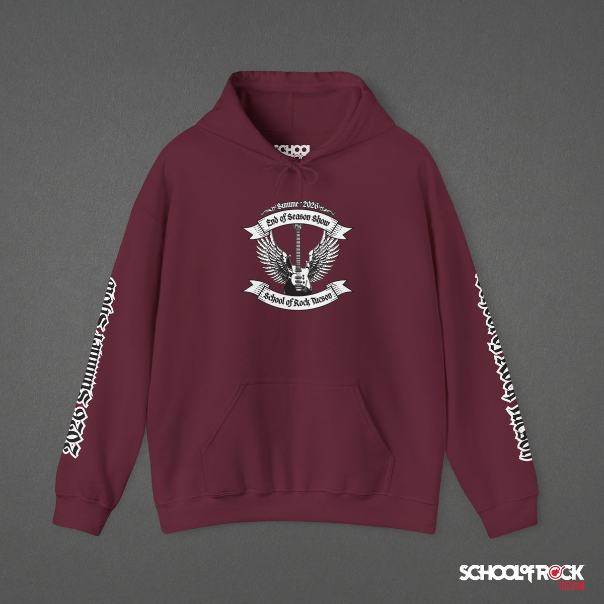 Hoodie | Front & Back with Sleeve Designs | Summer 2026 End of Season Collection
