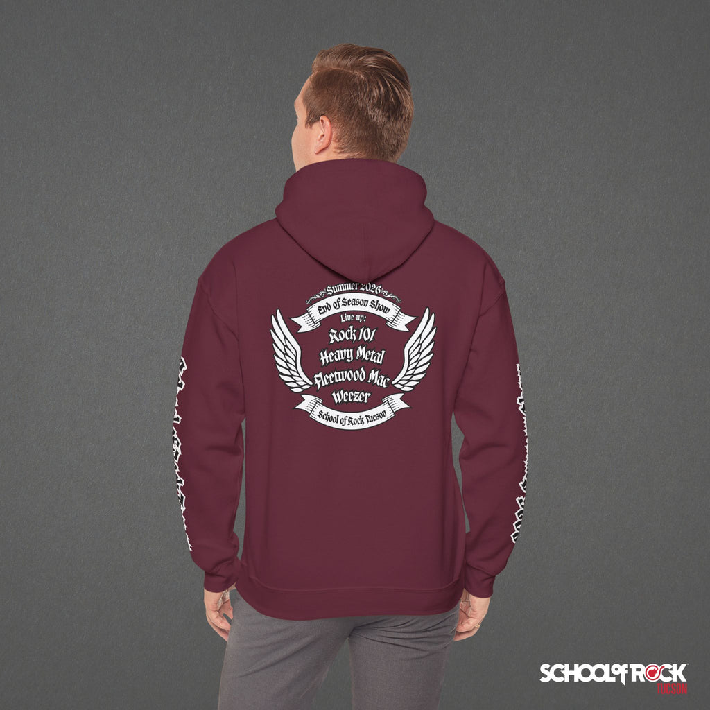Hoodie | Front & Back with Sleeve Designs | Summer 2026 End of Season Collection