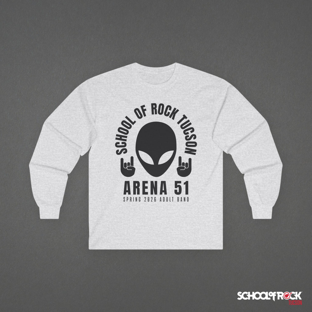 Long Sleeve | Rocker Alien Front Design Only | Adult Band Spring 2026 End of Season Collection