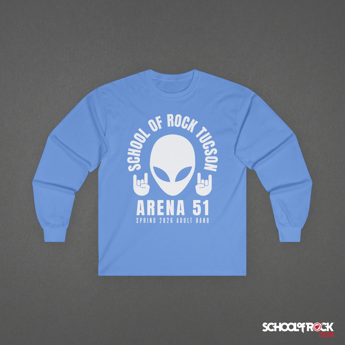 Long Sleeve | Rocker Alien Front Design Only | Adult Band Spring 2026 End of Season Collection