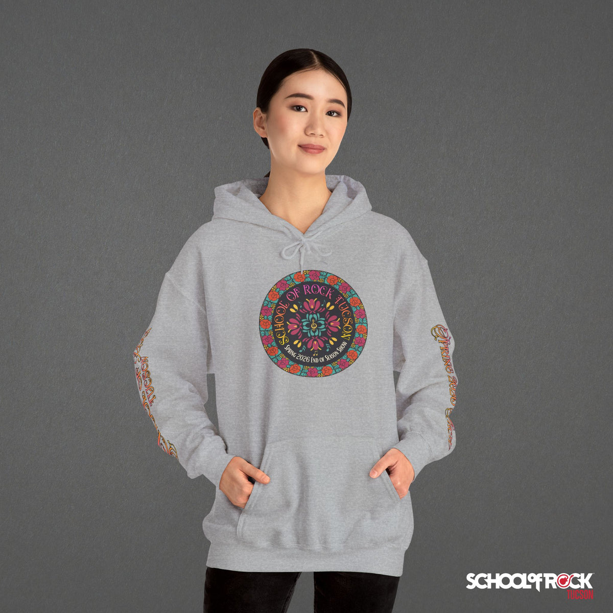 Hoodie | Front & Back with Sleeve Designs | Spring 2026 End of Season Collection
