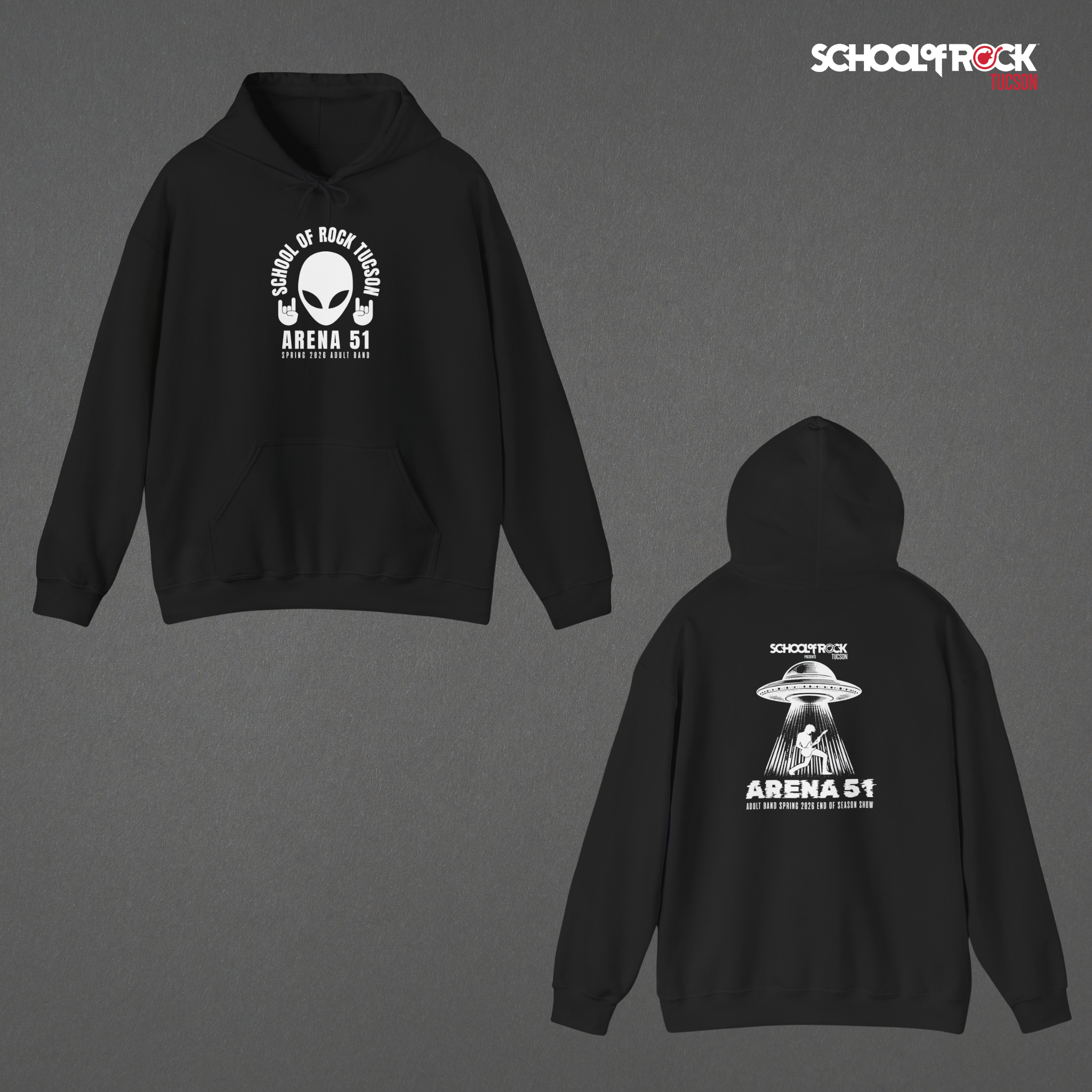 Hoodie| Front & Back Design | Adult Band Spring 2026 End of Season Collection