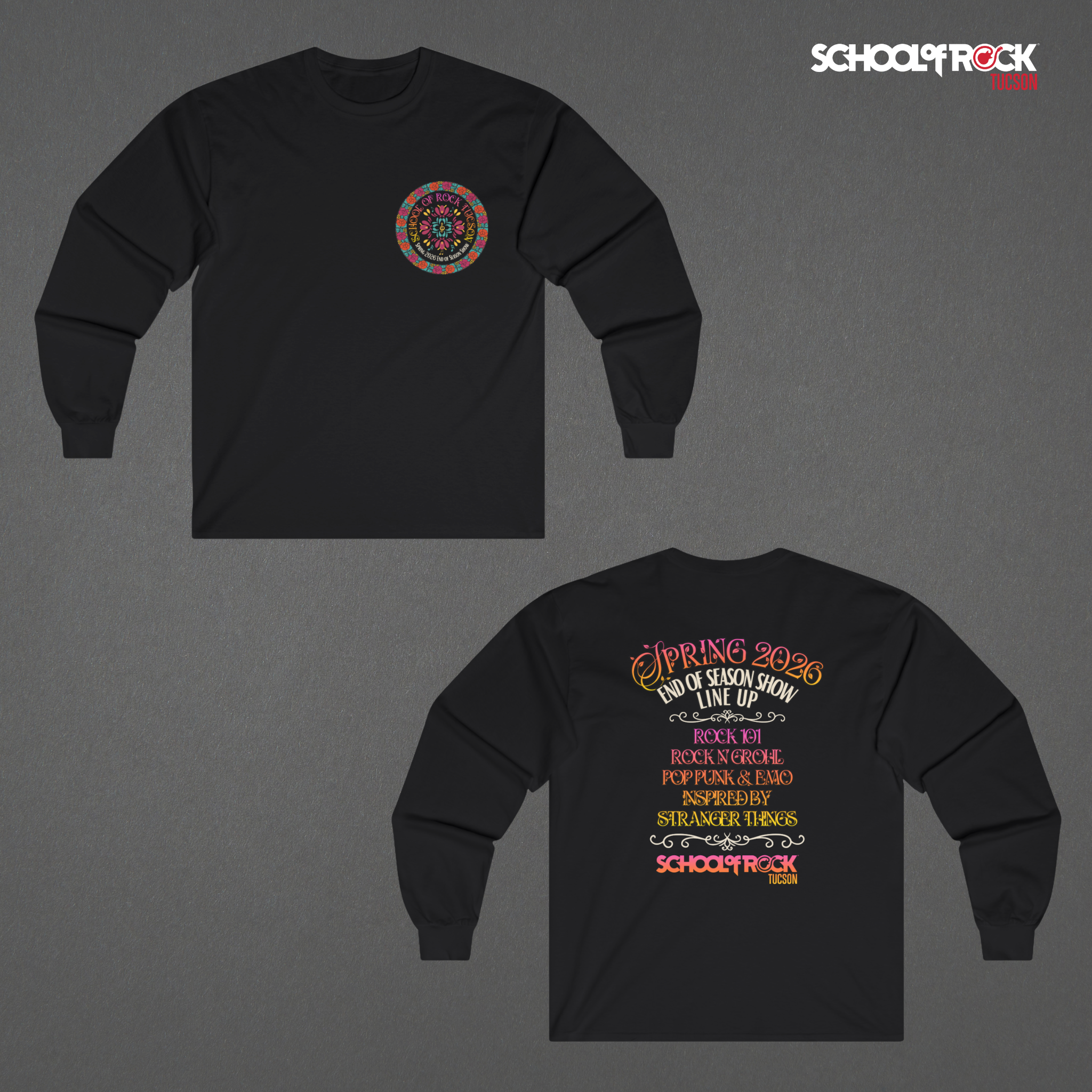 Long Sleeve Tee | Front Chest & Back Design | Spring 2026 End of Season Collection