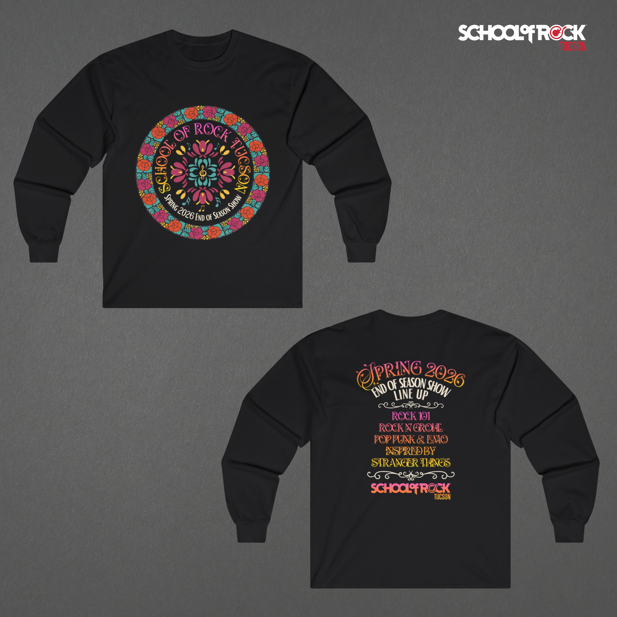 Long Sleeve Tee | Front & Back | Spring 2026 End of Season Collection