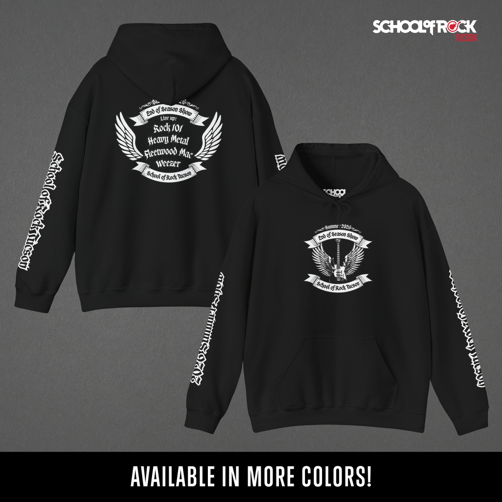 Hoodie | Front & Back with Sleeve Designs | Summer 2026 End of Season Collection