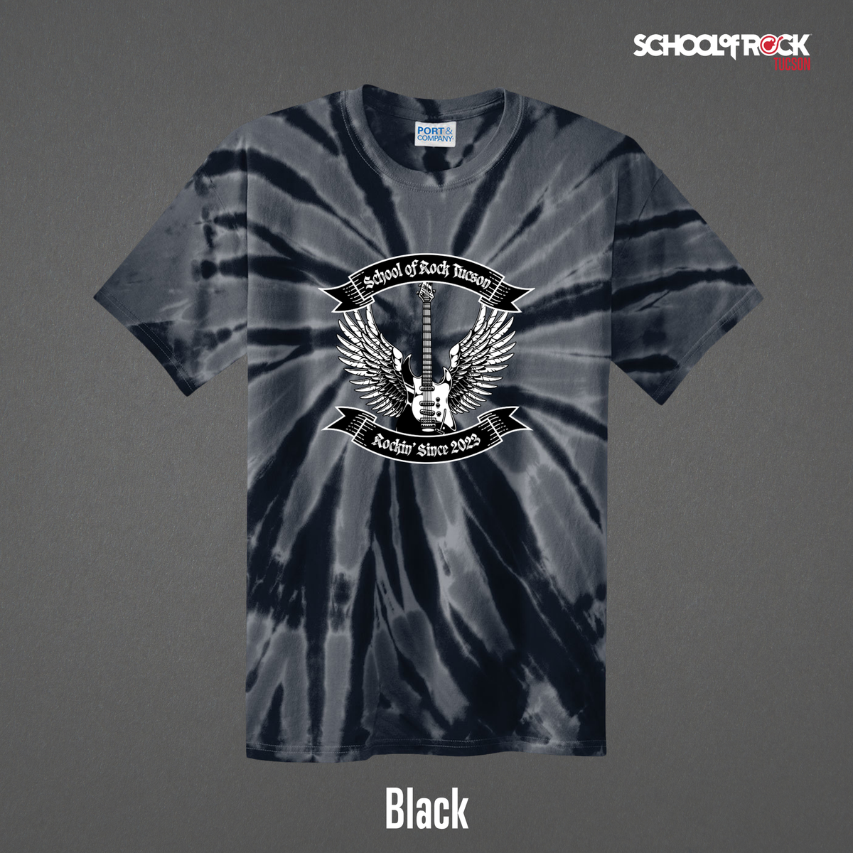 Rockin' Since 2023 School of Rock Merch | Tie Dye Shirts | Summer 2026 Season Design