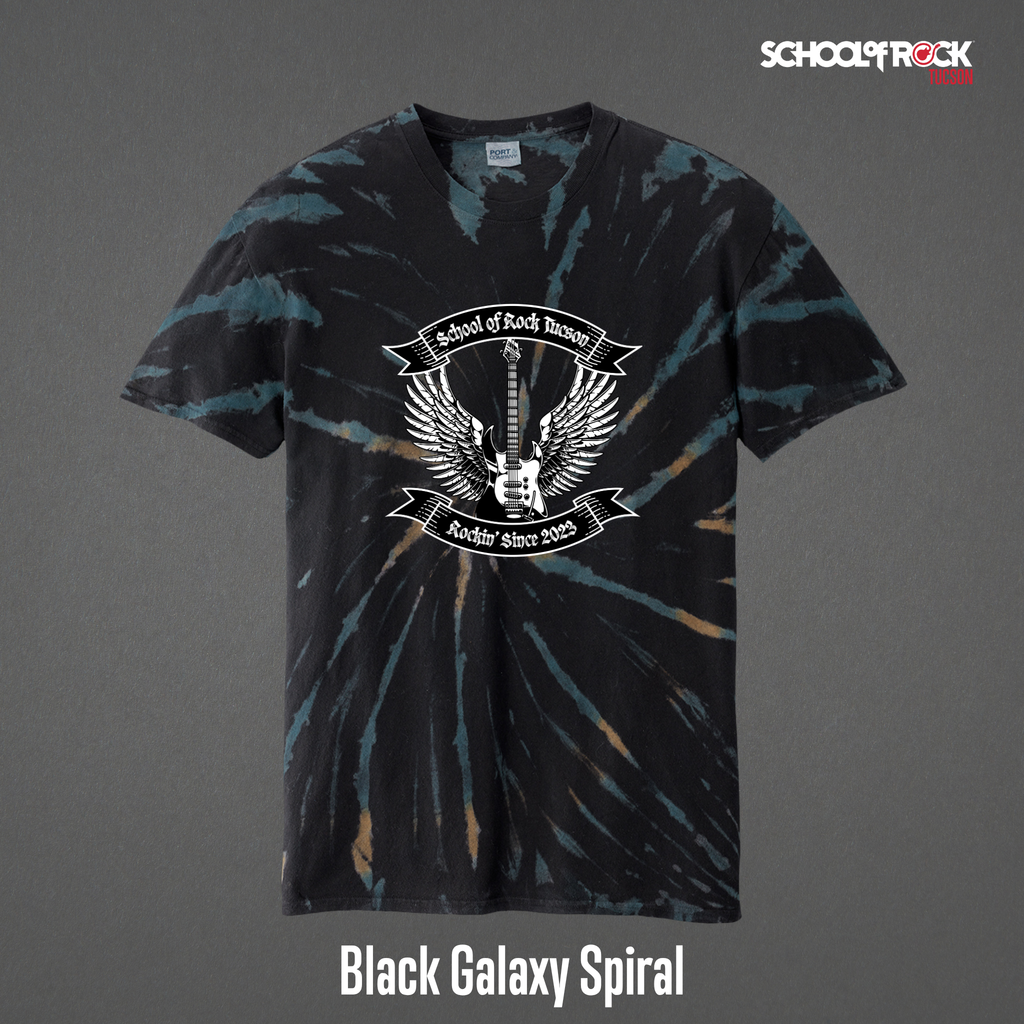 Rockin' Since 2023 School of Rock Merch | Tie Dye Shirts | Summer 2026 Season Design