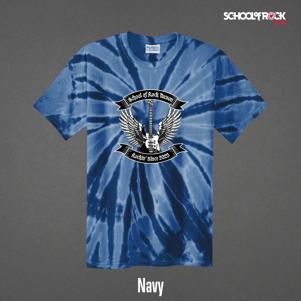 Rockin' Since 2023 School of Rock Merch | Tie Dye Shirts | Summer 2026 Season Design