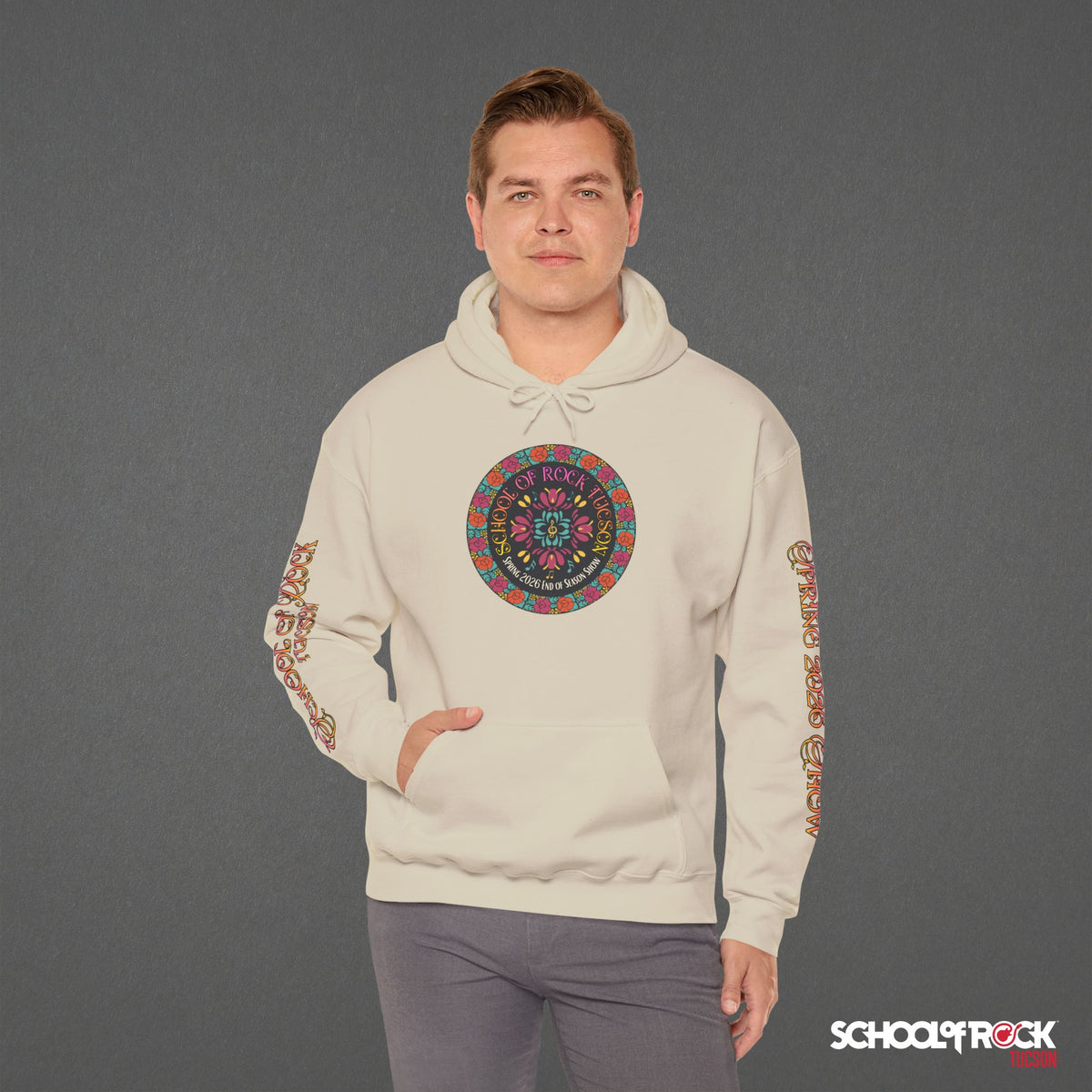 Hoodie | Front & Back with Sleeve Designs | Spring 2026 End of Season Collection
