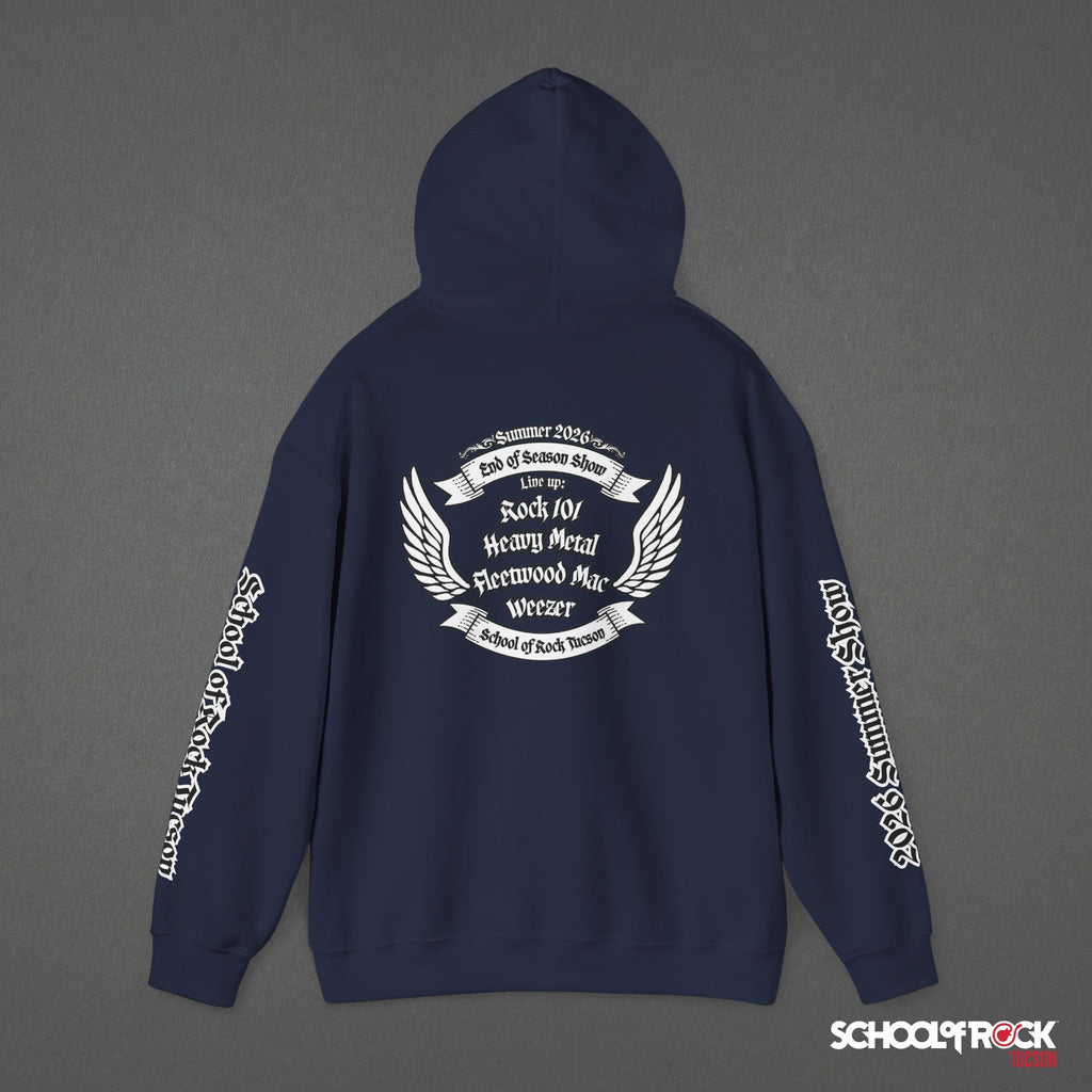 Hoodie | Front & Back with Sleeve Designs | Summer 2026 End of Season Collection
