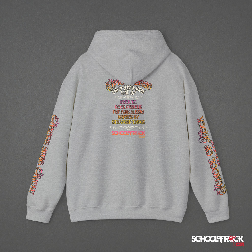 Hoodie | Front & Back with Sleeve Designs | Spring 2026 End of Season Collection