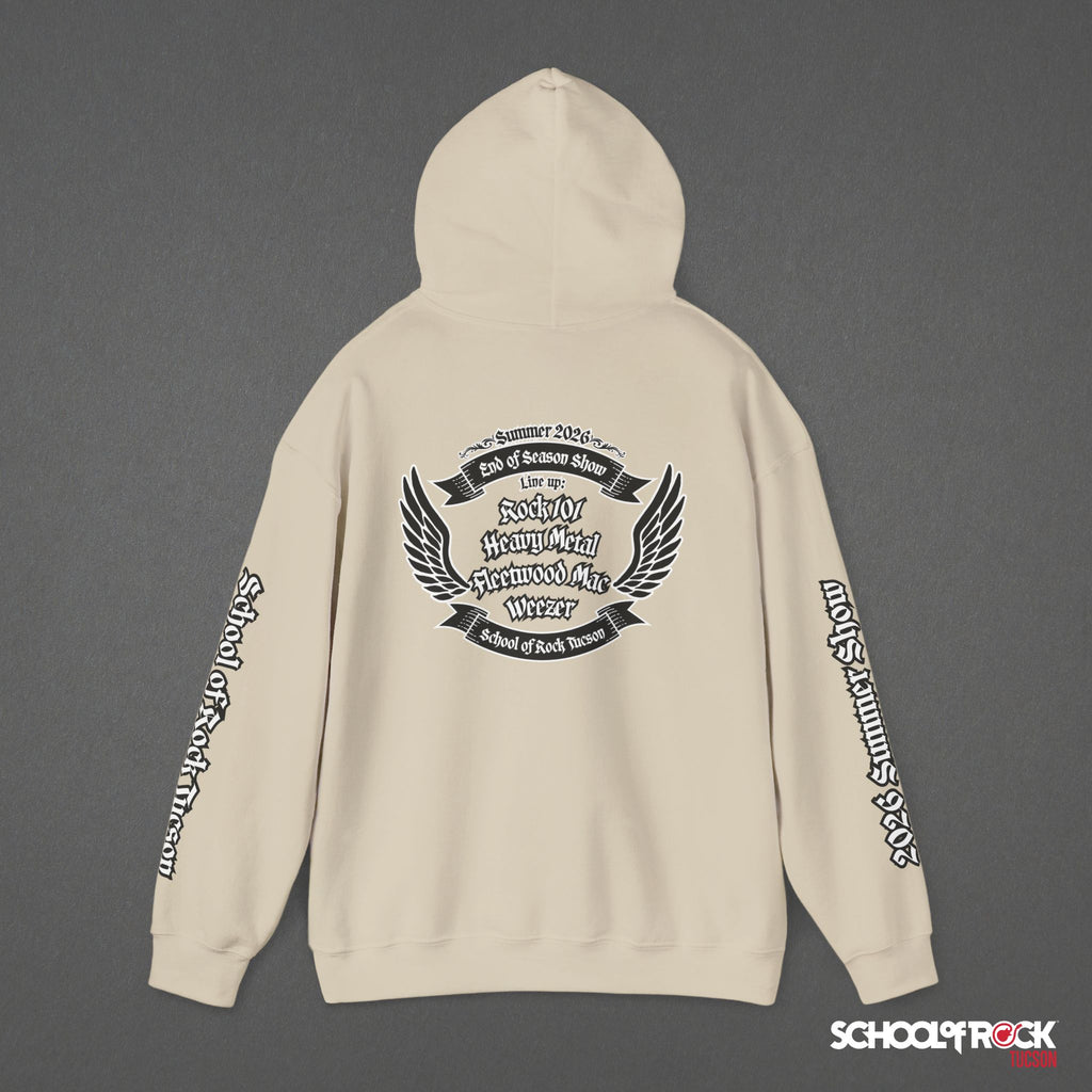 Hoodie | Front & Back with Sleeve Designs | Summer 2026 End of Season Collection