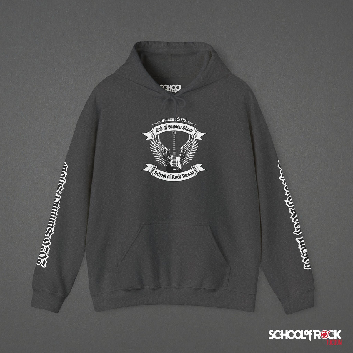 Hoodie | Front & Back with Sleeve Designs | Summer 2026 End of Season Collection