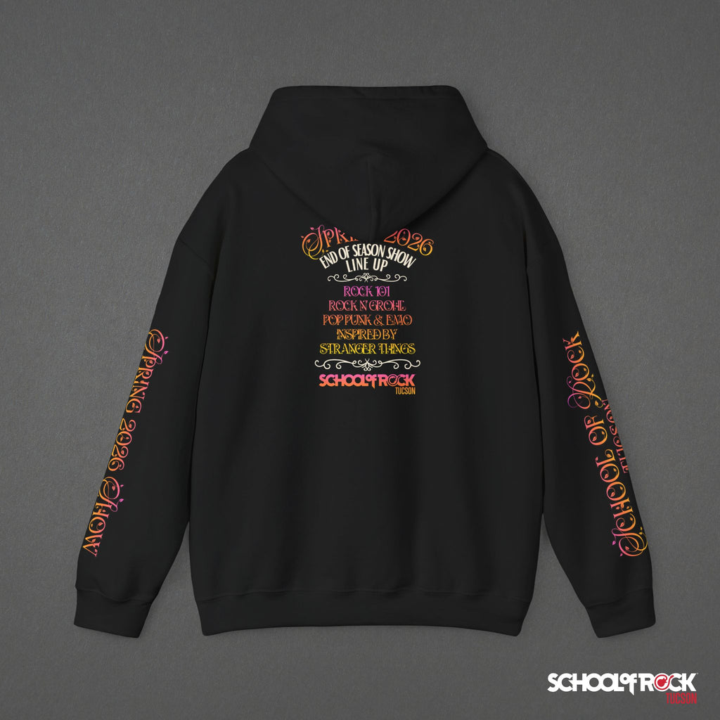 Hoodie | Front & Back with Sleeve Designs | Spring 2026 End of Season Collection