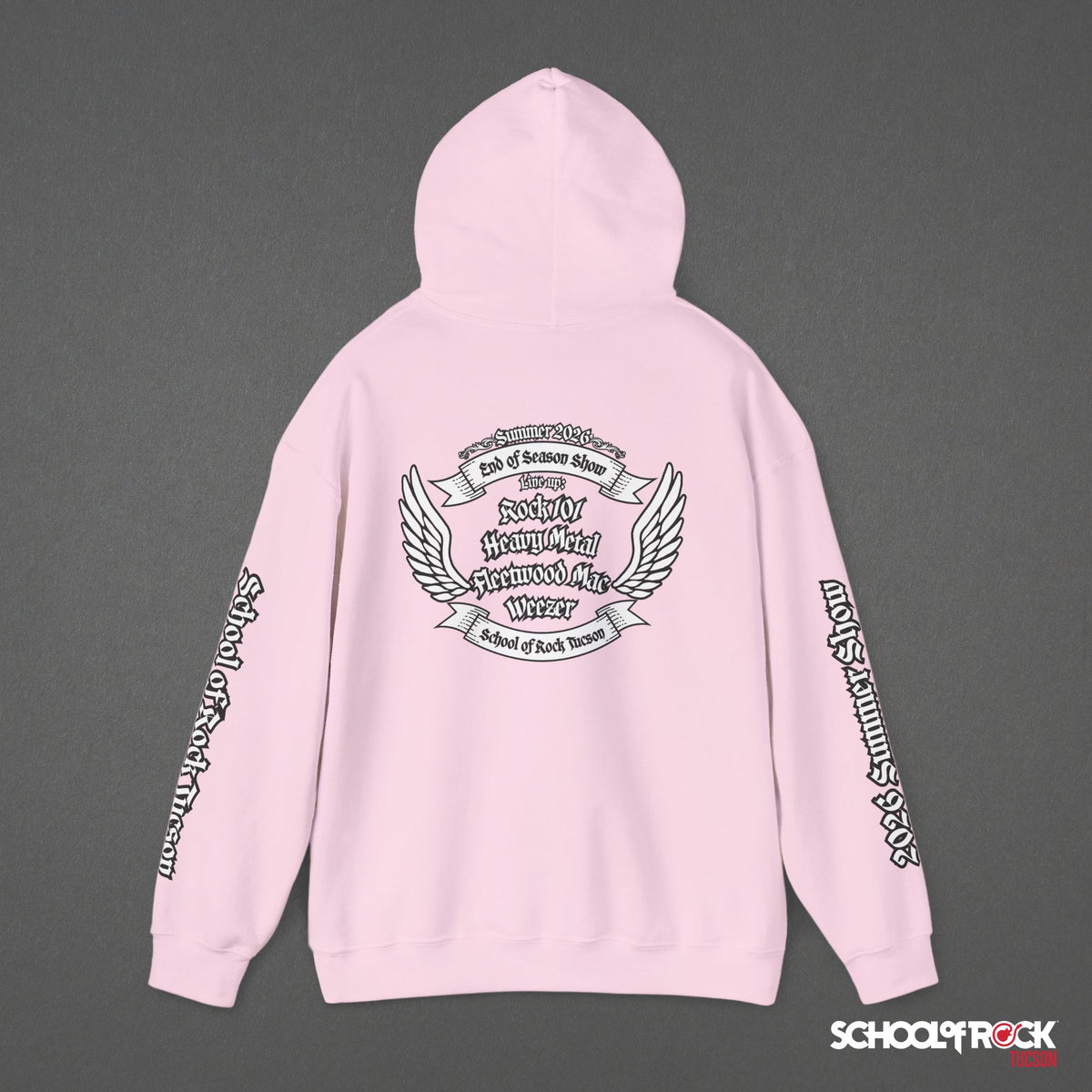 Hoodie | Front & Back with Sleeve Designs | Summer 2026 End of Season Collection