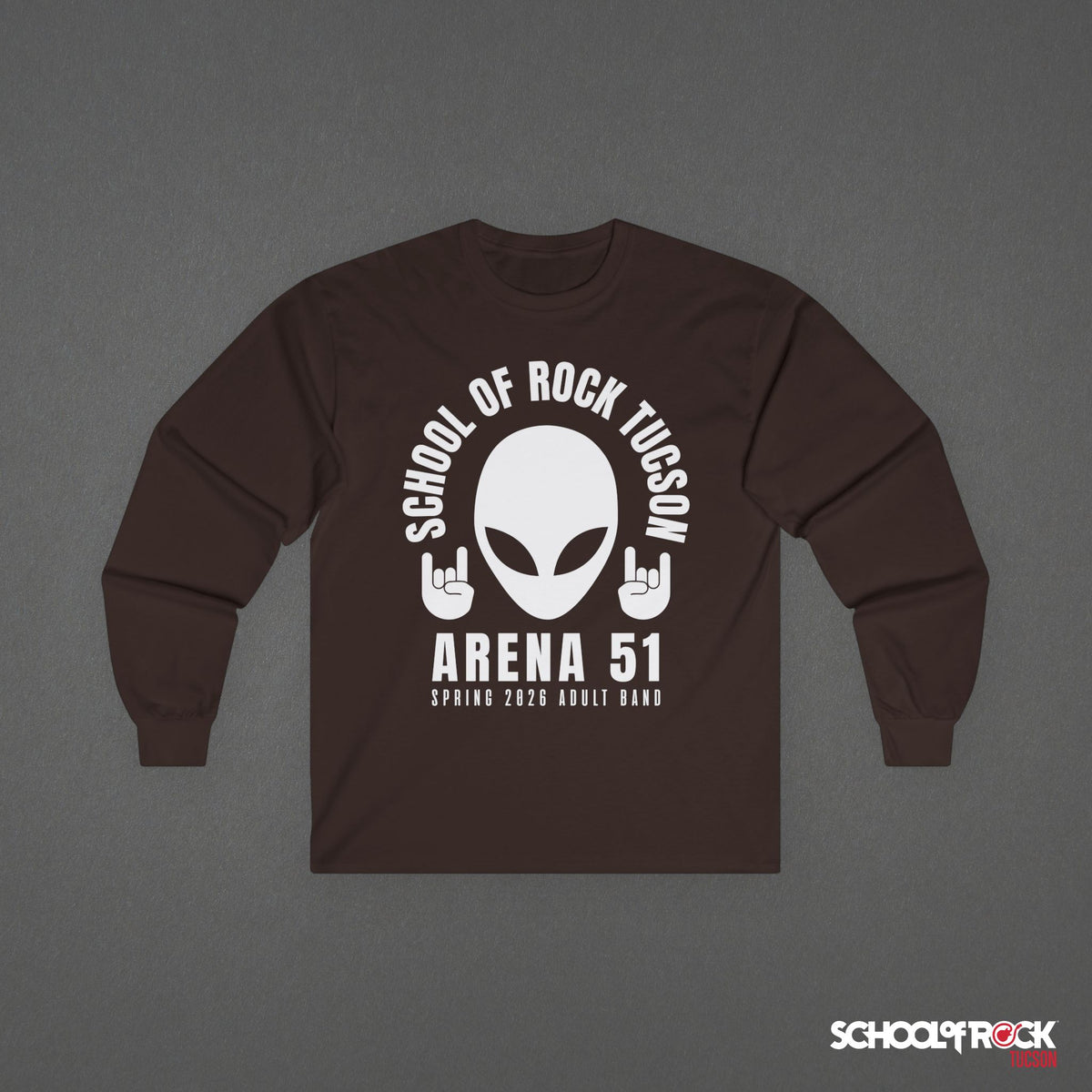 Long Sleeve | Rocker Alien Front Design Only | Adult Band Spring 2026 End of Season Collection