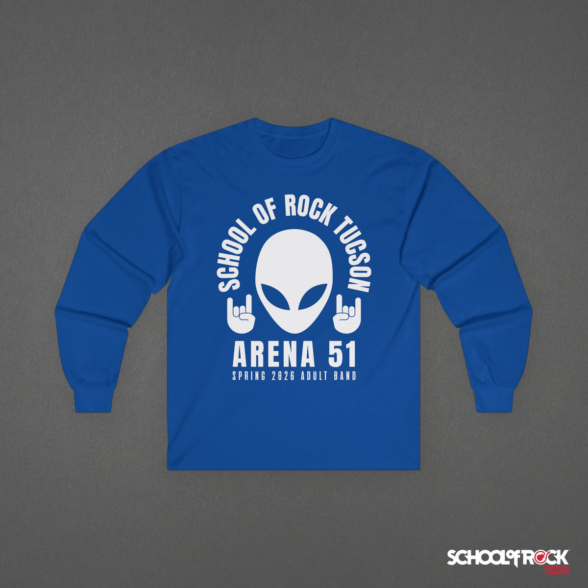 Long Sleeve | Rocker Alien Front Design Only | Adult Band Spring 2026 End of Season Collection