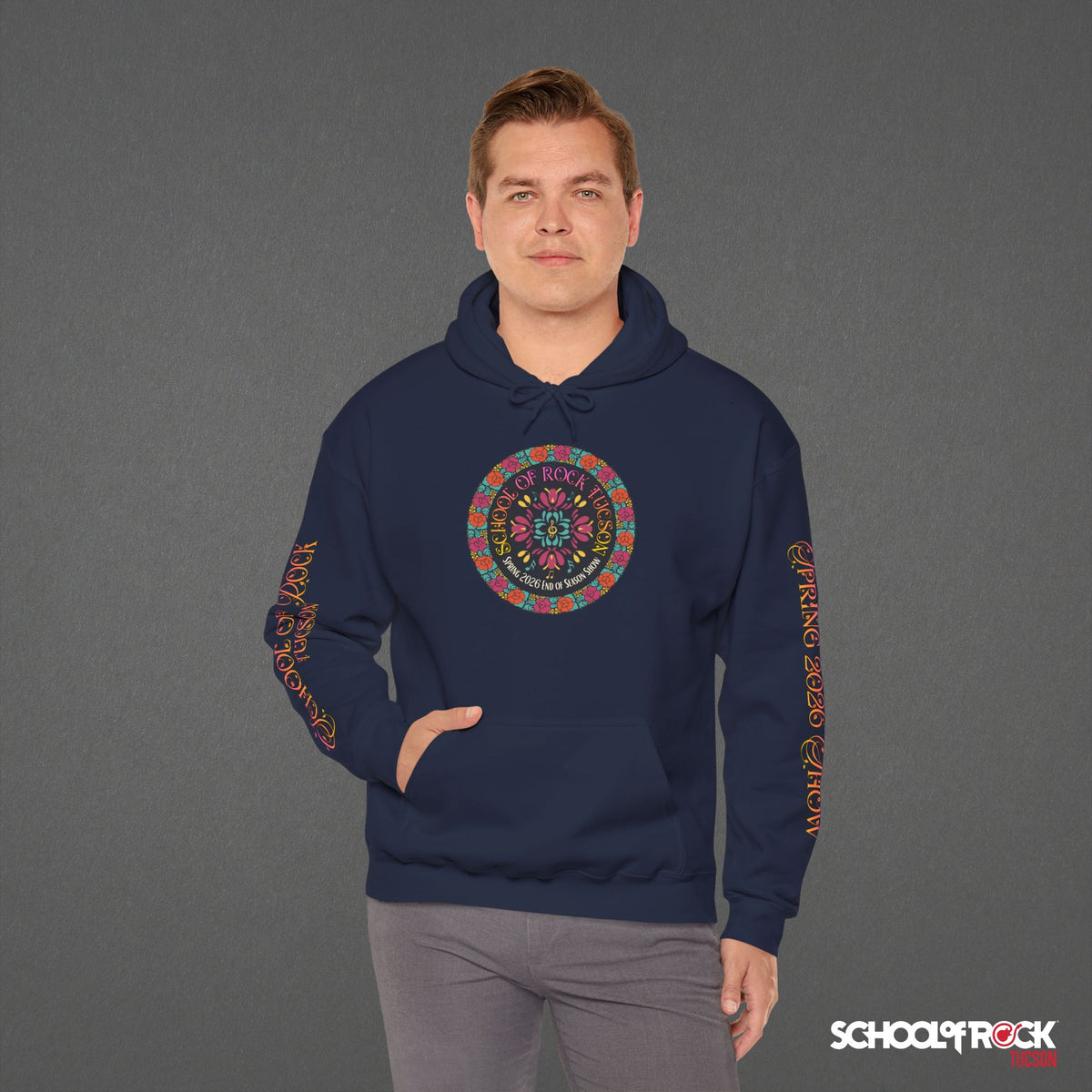 Hoodie | Front & Back with Sleeve Designs | Spring 2026 End of Season Collection