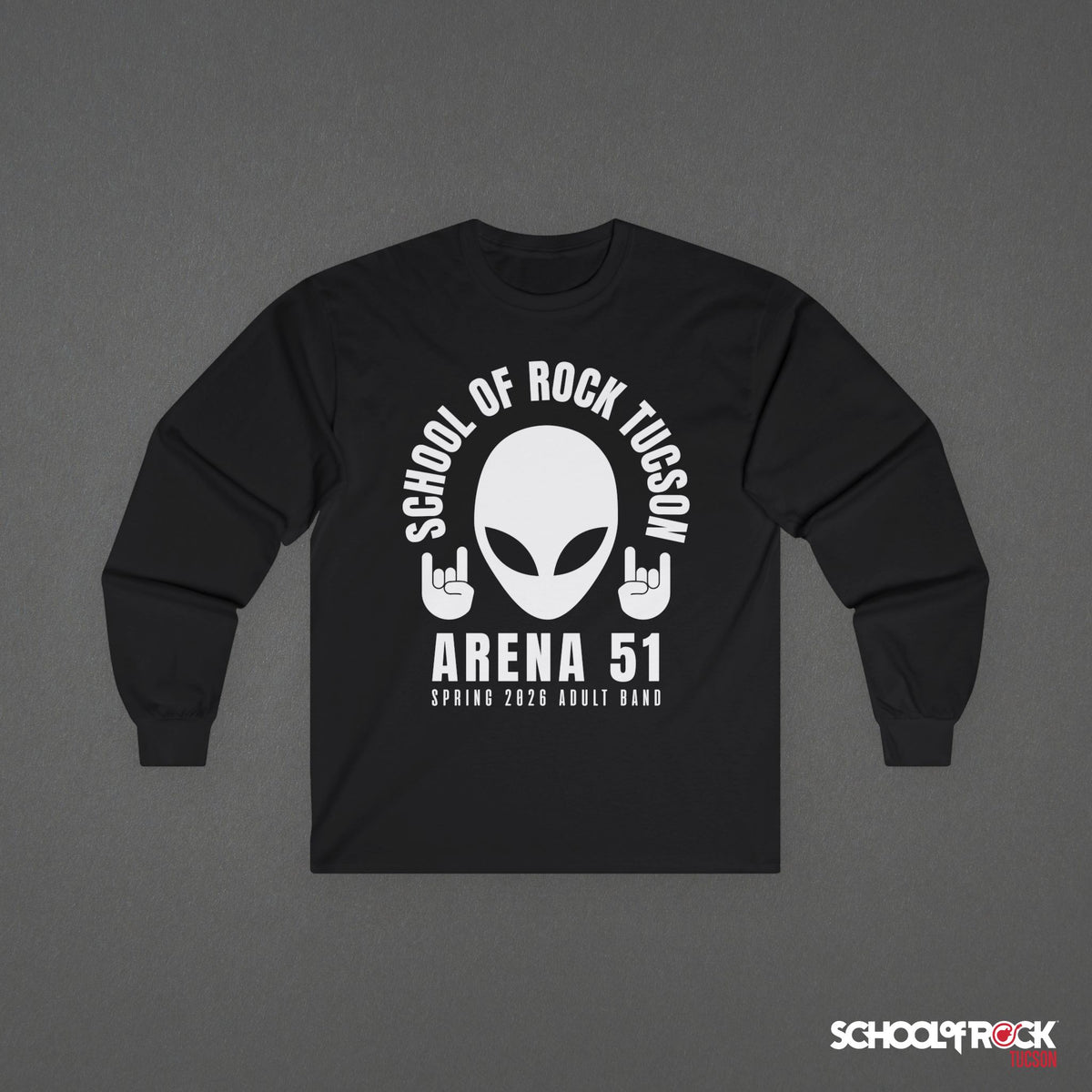 Long Sleeve | Rocker Alien Front Design Only | Adult Band Spring 2026 End of Season Collection